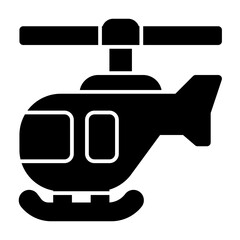 Helicopter solid icon