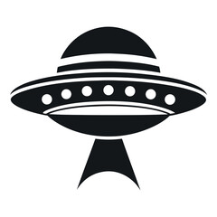 Simple Silhouette of a Flying Saucer