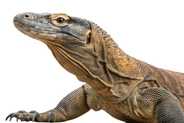 Obraz premium komodo dragon isolated on white background