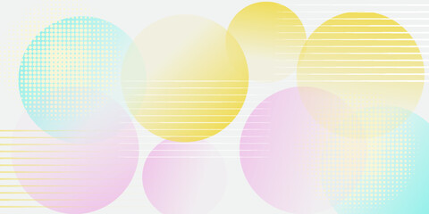 Colorful abstract background overlap layer on bright space with circles effect decoration. Modern graphic design element multicolor style concept for web banner, art, flyer, card, or brochure cover
