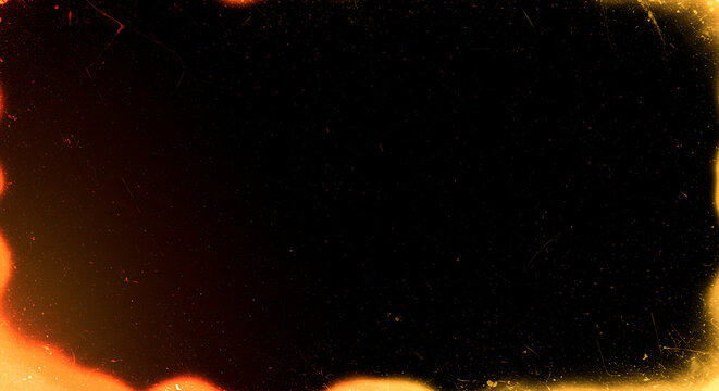 Textured dark background with aged effect and vibrant border lights flares