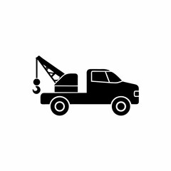creative details Tow truck, Car towing icon vector illustration 