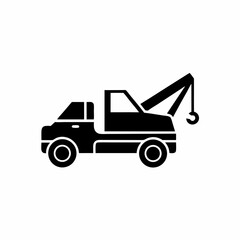 Naklejka premium creative details Tow truck, Car towing icon vector illustration 