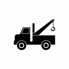 creative details Tow truck, Car towing icon vector illustration 