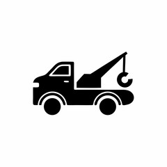 creative details Tow truck, Car towing icon vector illustration 
