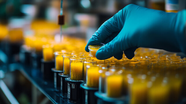 Sampling of microorganisms from colonies grown on nutrient media using a bacteriological loop