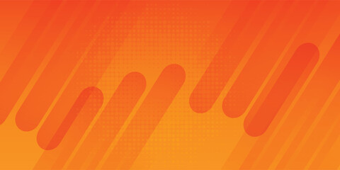 Abstract orange background with diagonal lines. Dynamic shapes composition modern