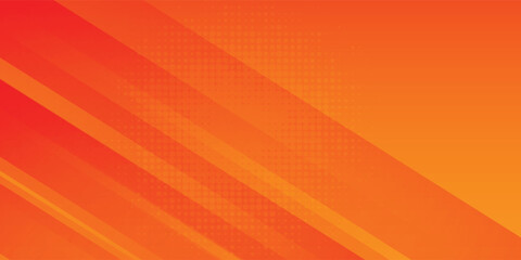 Abstract orange background with diagonal lines. Dynamic shapes composition modern