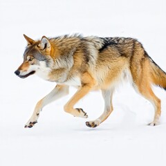 Obraz premium gray wolf in the snow