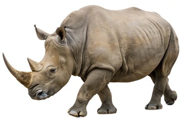 Fototapeta premium Rhinoceros isolated on white background