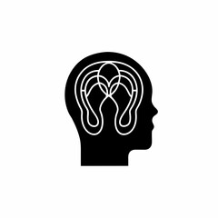 creative details Outline silhouette Listening liner icon vector illustration