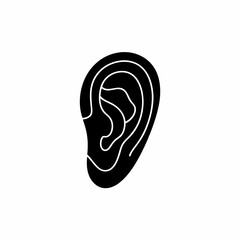 creative details Outline silhouette Listening liner icon vector illustration