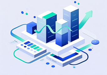 비즈니스 재무 성장 차트 그래프 Business Finance Growth Chart Graph