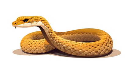 Fototapeta premium Silhouette Rattlesnake Logo Icon Vector for Car Decals and Facebook Profile - Isolated Illustration Design Element