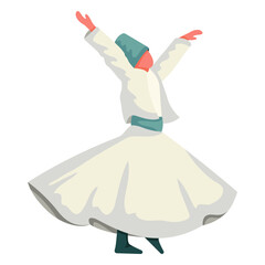 Naklejka premium Istanbul traditional dance illustration