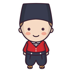 Traditional male netherlands character