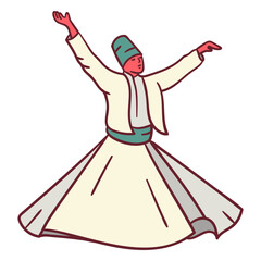 Istanbul traditional dance flat