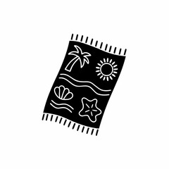 creative details Beach liner icon vector illustration