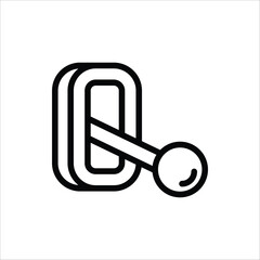 Lever icons in outline and stroke versions. Vector illustration for web design. Isolated on white background.