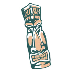 Hawaiian tiki mask icon