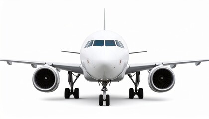 Fototapeta premium White airplane 3d model over white background