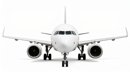 Naklejka premium White airplane 3d model over white background