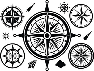Compass Icon Vector Collection