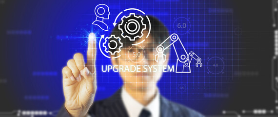 The concept of updating or upgrading programs and systems, the transition to Industry 5.0 and green...