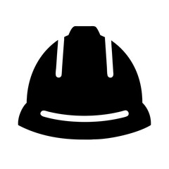 Naklejka premium construction helmet icon silhouette on transparent background for web and graphic design