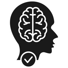 Brain Glyph Icon