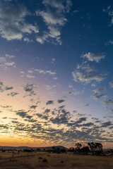 Impression of the Sunset, from a campground in Sesriem, Nambia, gateway to the Sossusvlei.