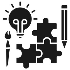 Creativity Glyph Icon