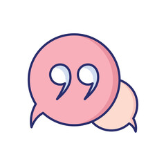 Quotes  Vector icon