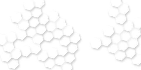  abstract honeycomb mosaic white background, abstract geometric pattern of white hexagons, hexagon concept design abstract technology background, Abstract arrangement of white hexagonal.