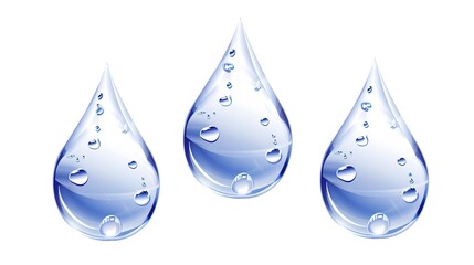 White Background Raindrop Material: Modern, Visually Appealing, and Versatile for Creative Projects