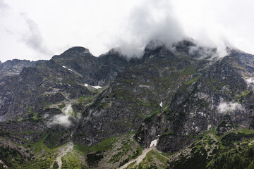 The Tatra Mountains in Zakopane on a Cloudy Day