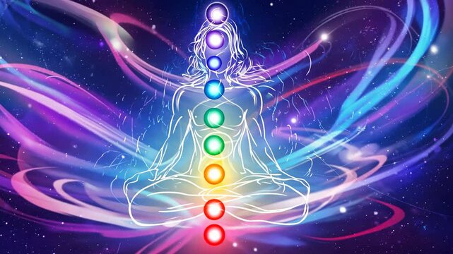 Chakras and astral activation concept