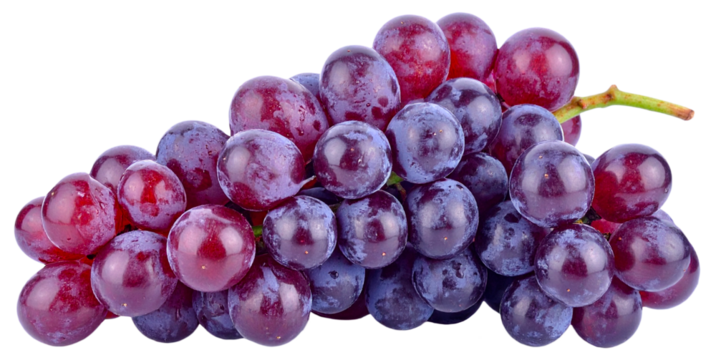 purple grape isolated on white background 