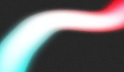 Abstract glowing neon color gradient shape background, red blue color wave grainy backdrop design, bright shine glow effect, noise texture effect.