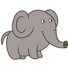 Obraz premium Elephant Cartoon Illustration