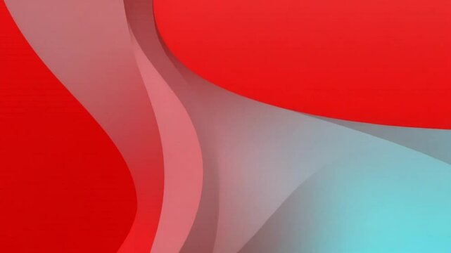 Abstract red curve geometry background, 3d rendering.