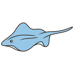 Obraz premium Stingray Fish Illustration