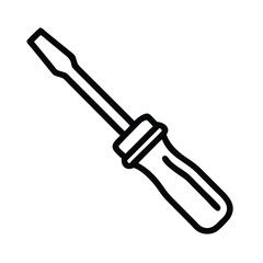 screwdriver line art vector 