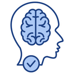 Brain Blue Icon