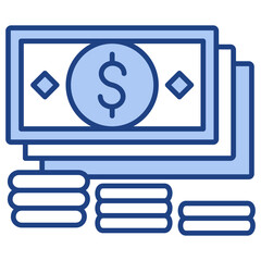 Money Blue Icon