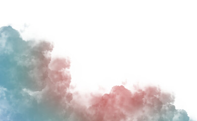 Colorful Cloud Texture with Gradient Effect on white transparent Background © HanzongSTD