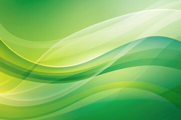 Abstract Green Wave Background Smooth, Elegant Design