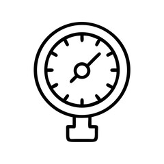 underwater gauge icon on transparent background for web and graphic design