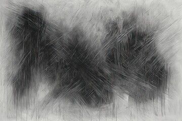 Obraz premium abstract chaotic black and gray smudges and scratches covering a light gray textured background evoking a sense of turmoil and unrest