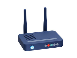 Fototapeta premium wireless router icon illustration 3d. Wi-Fi router icon 3d illustration element